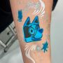 Blauwe Pup Schmink Stencil