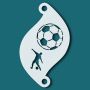 Schminkstencil Voetbal