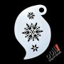 oOh Body Art Snowflake Storm Stencil R09