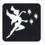 Glittertattoo Stencil Fairy Princess (5 pack)