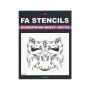 FA Airbrush/Schmink Monster Stencils (Kids Size)