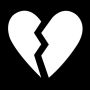 Glittertattoo Sjabloon Emoji  Broken Hearted (5 pack)