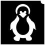 Glittertattoo Stencils Cuddly Penguin (5 pack)