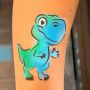 oOh Body Art Happy T-Rex Dinosaur Stencil