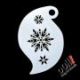 oOh Body Art Snowflake Storm Stencil R08