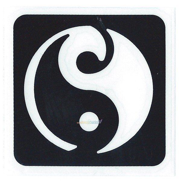Glittertattoo Stencil Yin &amp; Yang (5 pack)