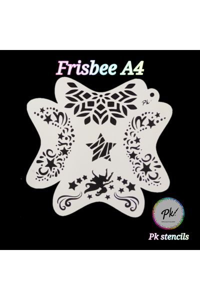Frisbee Schminkstencil A4