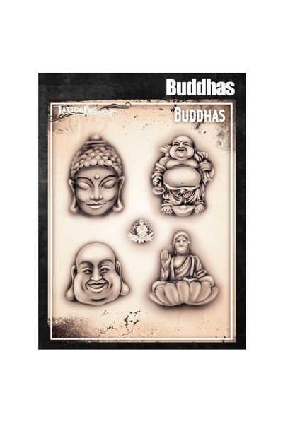 Wiser Airbrush Tattoo Buddhas