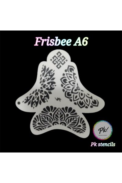Frisbee Schminkstencil A6