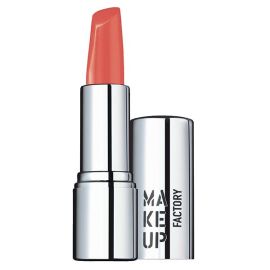 De soepele lipstick is lekker romig en blijft langdurig zitten.
Make Up Factory Lip Color Creamy Coral 256