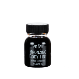 Ben Nye Bronzing Body Tint temporary bronze body makeup in glass bottle for professional stage and beauty makeup
