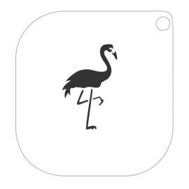 Facepainting Stencil Flamingo