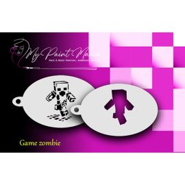 Facepainting Stencil Minecraft Zombie