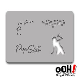 oOh Bodyart Pop Star Schmink Stencil