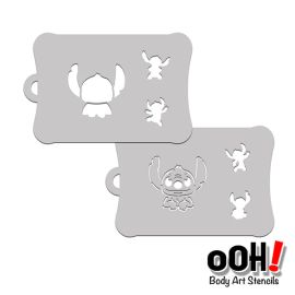 Stitch Tattoo Facepainting Stencil