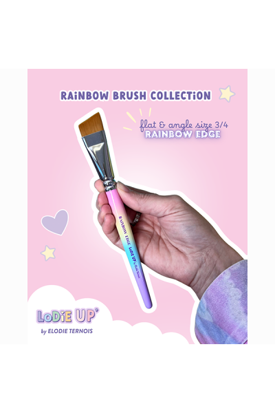 LODIE UP Rainbow Edge Flat & Angle Brush 3/4"