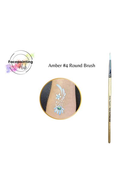 Facepainting Hub Amber Penseel Nr. 4 Rond