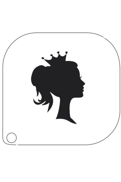 Schminkenstencil Koningin