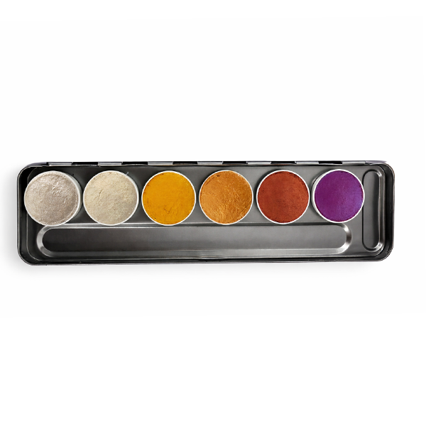 Kryolan Aquacolor Interferenz Palet 6 Colors Special Filling