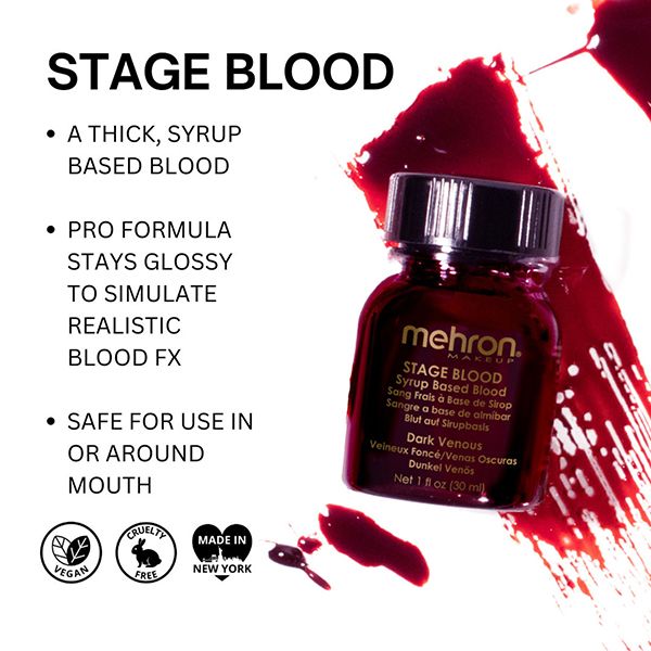 Stage Blood Dark Venous with Brush (30 ml)
