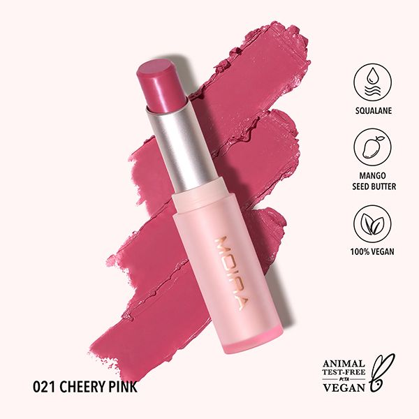 Moira Signature Lipstick 021 Cherry Pink