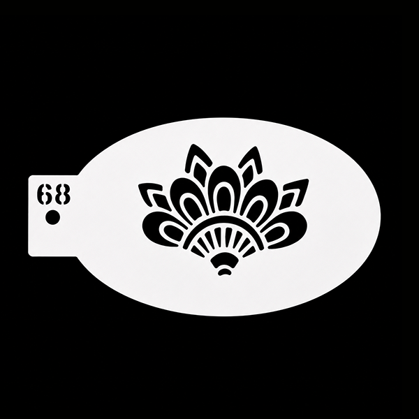 Lotus Bloem Stencil
