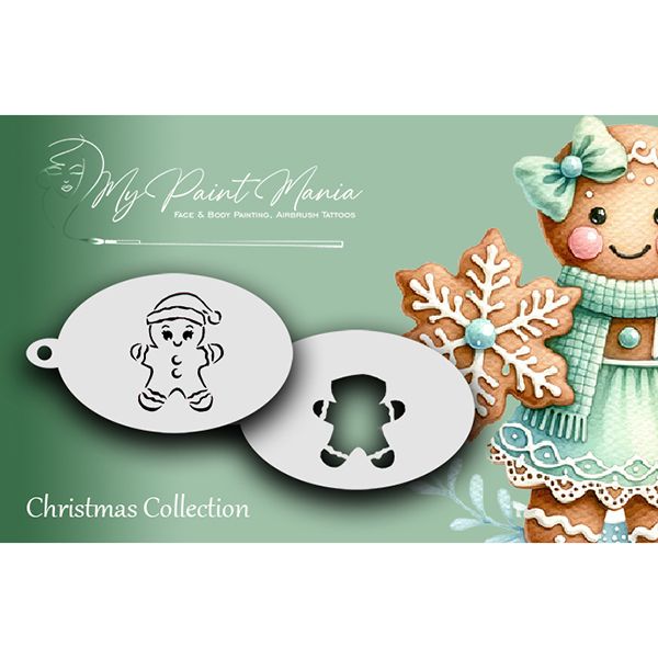 Schmink Stencil X-Mas Gingerbread