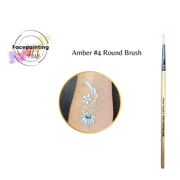 Facepainting Hub Amber Penseel Nr. 4 Rond