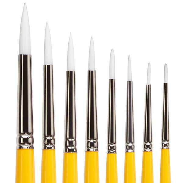 Kingart Nylon Round Brushes