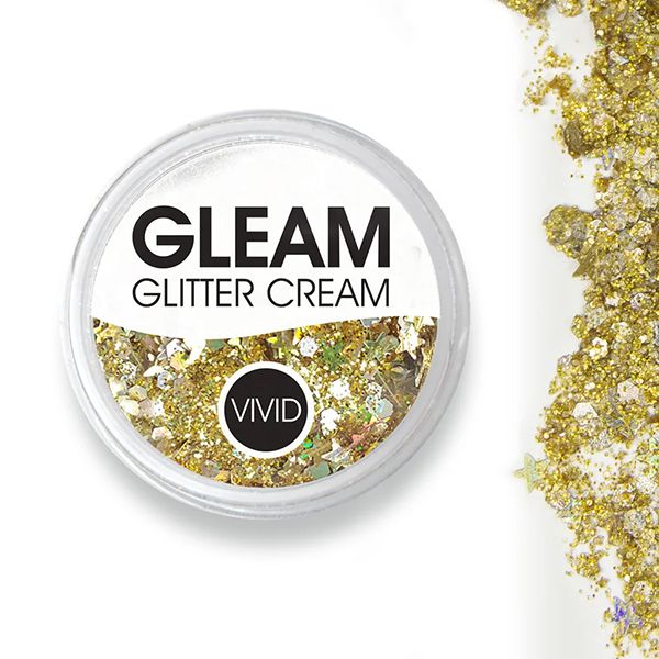Vivid Gleam Chunky Glitter Cream- Gold dust