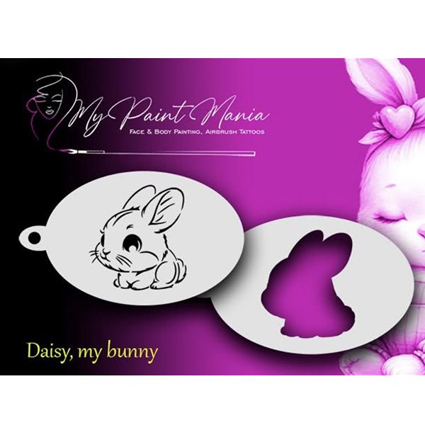 Schmink Sjabloon Daisy, mijn konijntje