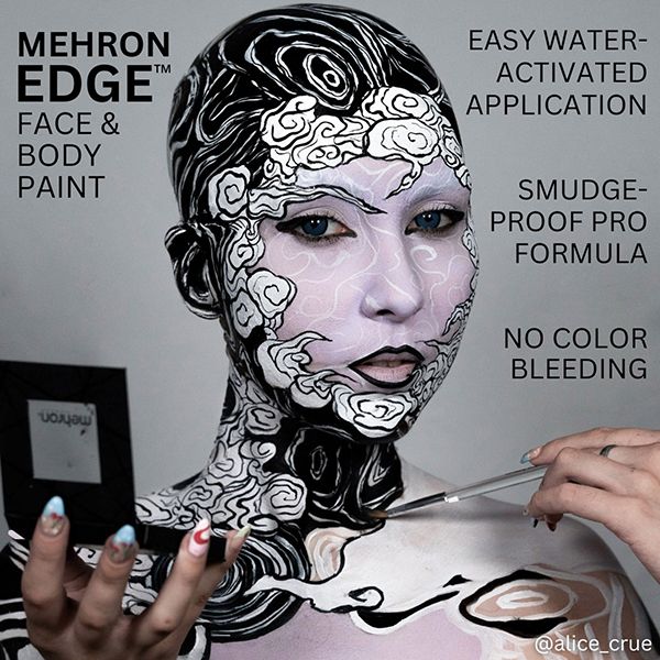 Mehron Edge Makeup Zwart 28gr