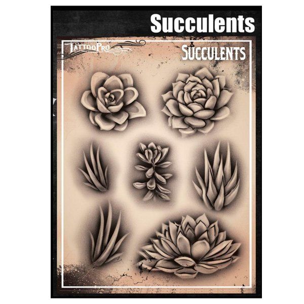 Wiser Airbrush Tattoo Succulents