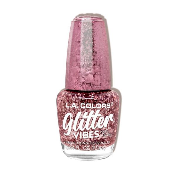 LA Colors Glitter Vibes Nagellak- Pink Bling 