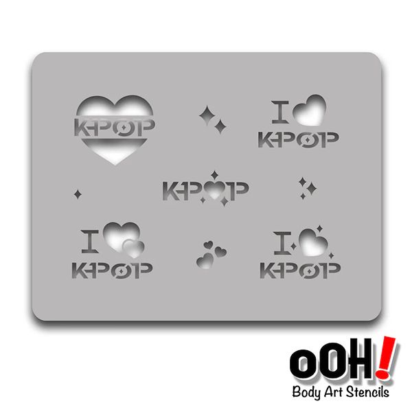 oOh Bodyart K-Pop Schmink Stencil