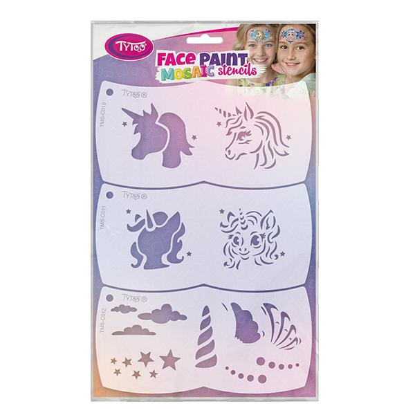Facepaintstencils Eénhoorn