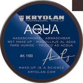 Kryolan Aquacolor Zwarte Pieten Schmink 102 55ml