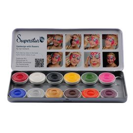 Superstar Aqua Face- and Bodypaint Palette Bright 12 Colors