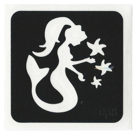 Glittertattoo Sjabloon Mermaid (5 pack) 