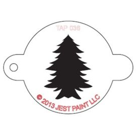 Tap Facepaint Stencil Christmas Tree