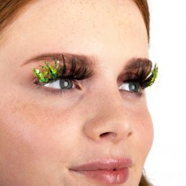 Pxp False Lime Glitter Eyelashes|Barranquilla Style