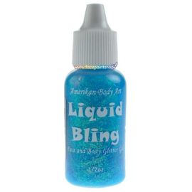 Amerikan Body Art Liquid Bling Glacier Blue

Liquid Bling is een glittergel die wordt aangebracht door middel van een knijpflesje en zorgt ervoor dat je ontwerpen voor schminken opvallen! Het is veel gemakkelijker in uw hand en u kunt elke laatste drupp