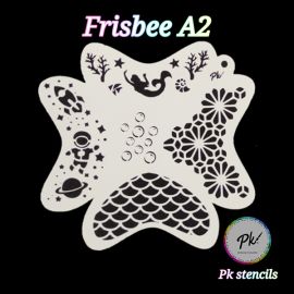 Frisbee Facepaintingstencil A2