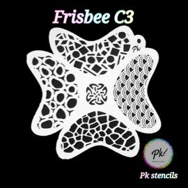 Frisbee Facepaintingstencil C3
