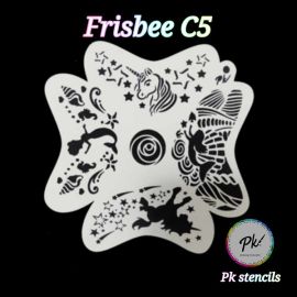 Frisbee Facepaintingstencil C5