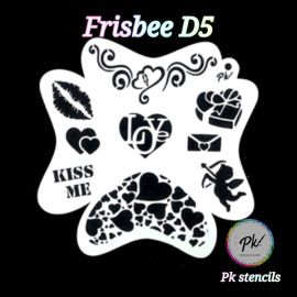 Frisbee Facepaintingstencil D5