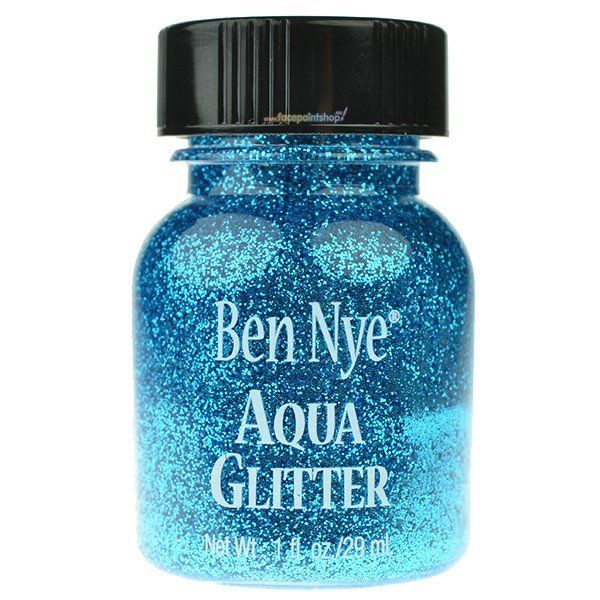 Ben Nye Aqua Glitter Blauw