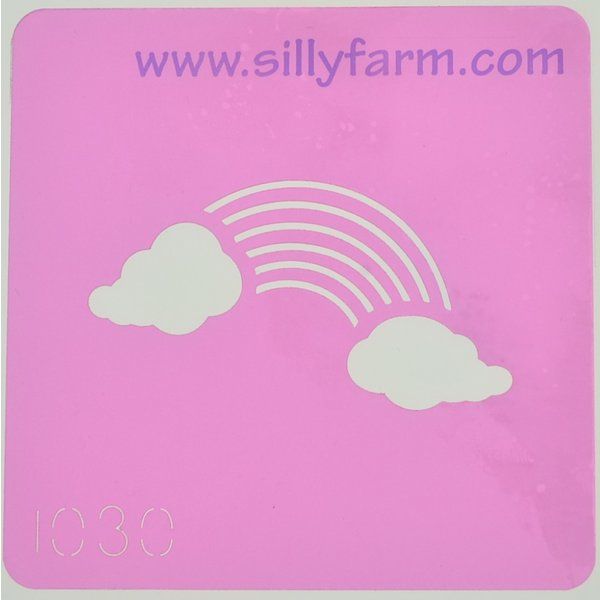 Silly Farm Stencil Regenboog