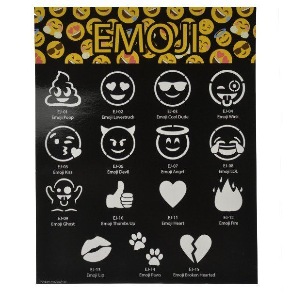 Glimmer Emoji Set met poster