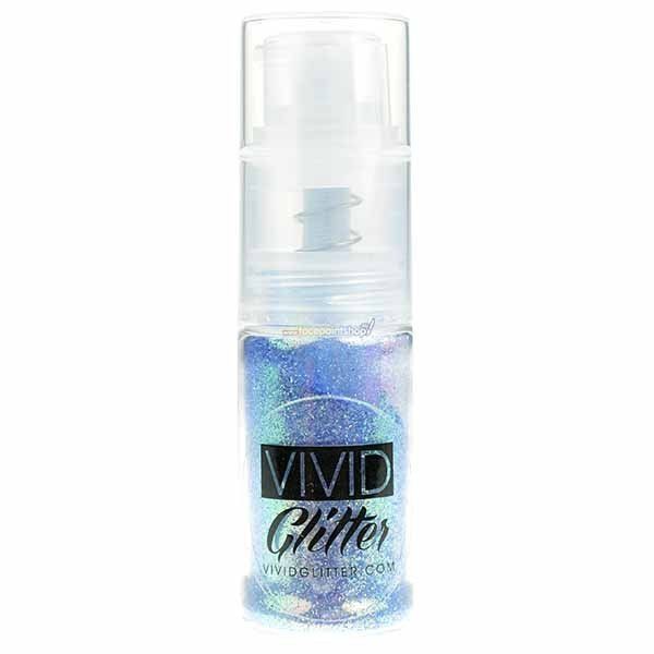 Vivid Glitter Fine Mist Pump Spray Frosted Blue